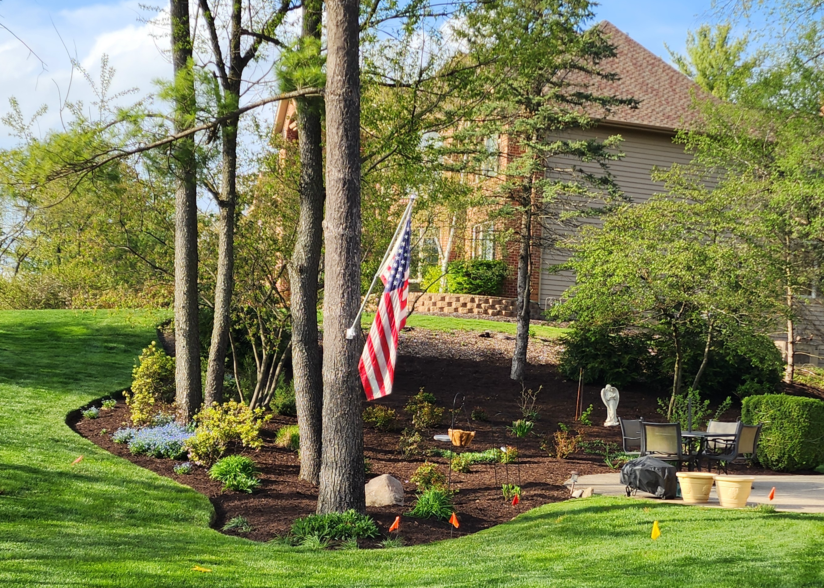 Mulch installation detail