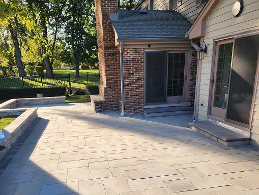 Paver patio installation process