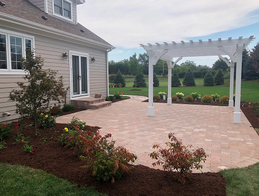 Custom paver patio installation