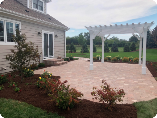 Paver patio installation process