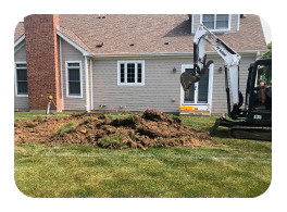 Paver patio installation detail
