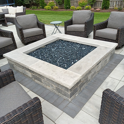 Fire pit installation