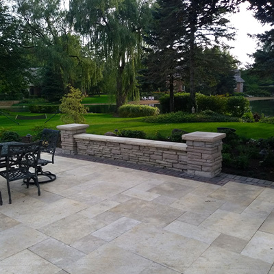 Seating wall installation