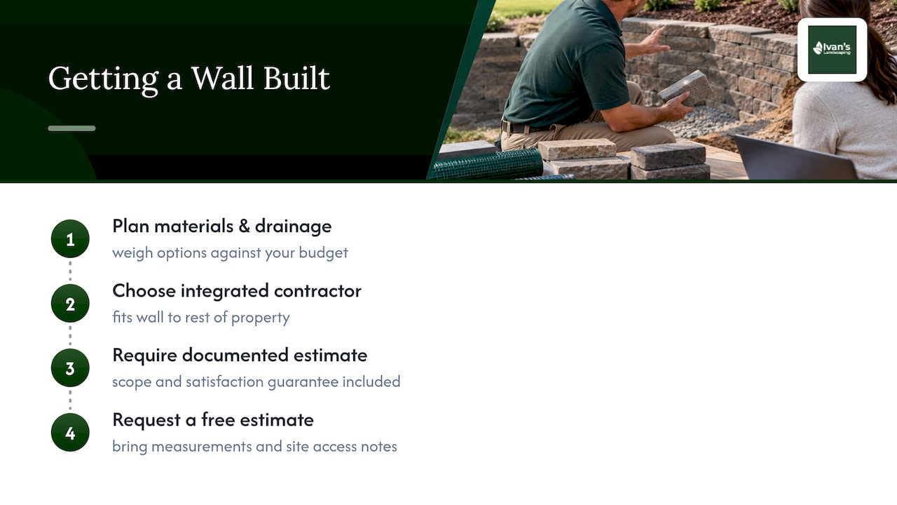Getting a Retaining Wall Built Right in McHenry County — overview diagram